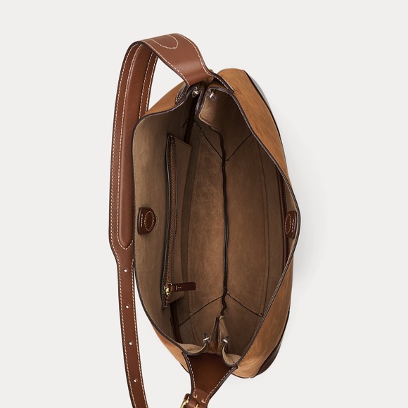 Ralph lauren Polo ID Suede Large Shoulder Bag - Picture 4 of 5